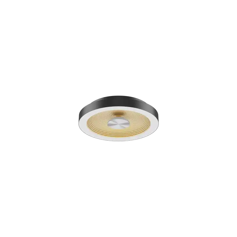 Expressz kézbesítés LED mennyezeti lámpa 25W 1250lm 4000K 120° átmérő 400mm Fekete-Arany káprázásmentes - HUGO LED